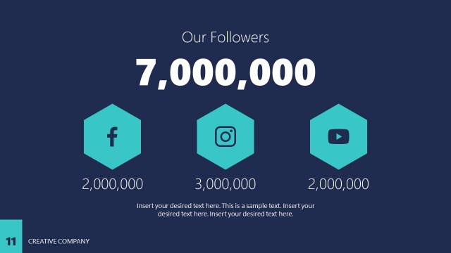 Social Followers Presentation Template