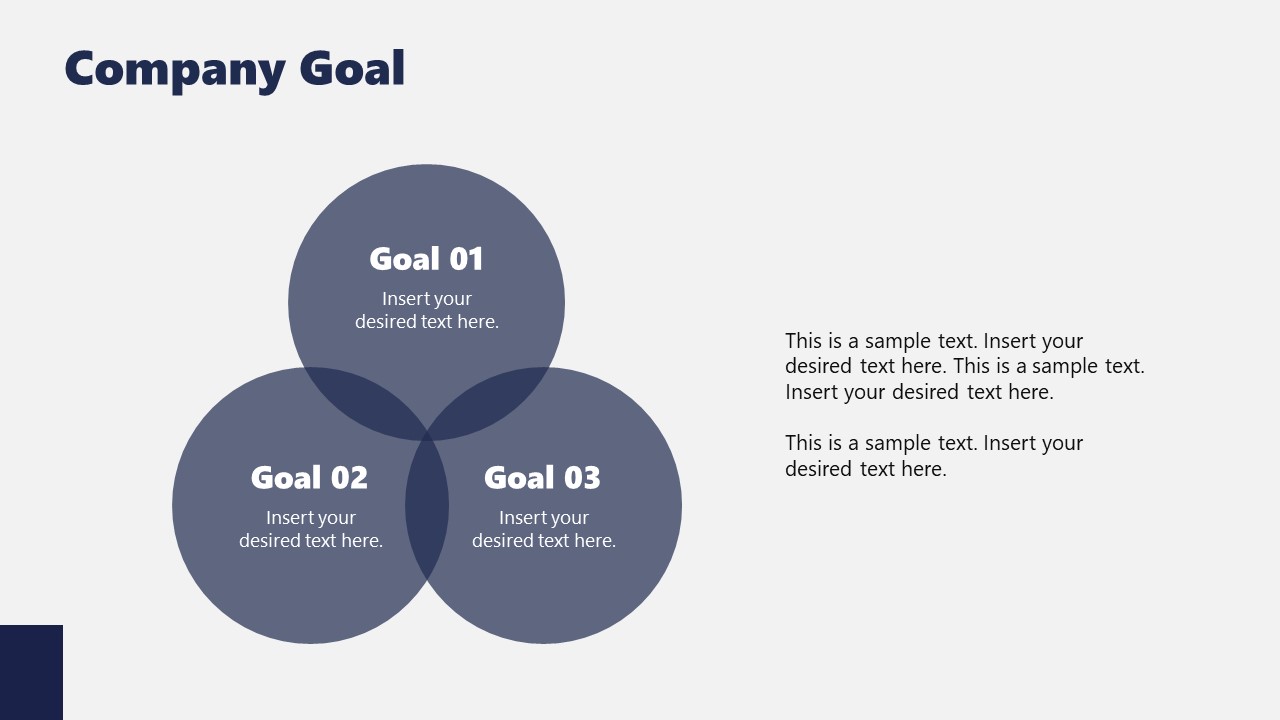 Editable Circular Diagram for Company Goals 
