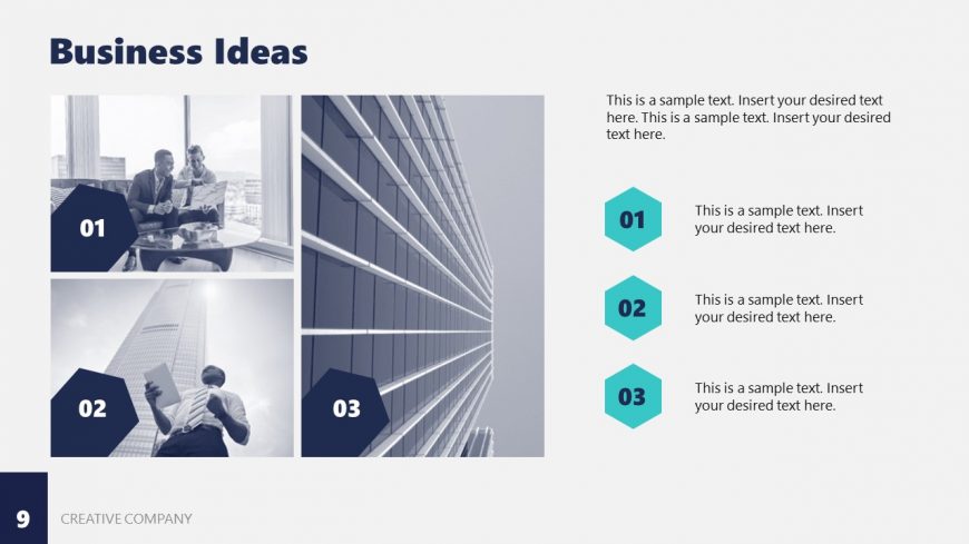 Editable Business Ideas Slide Design for PowerPoint