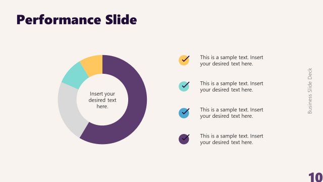 Performance Donut Chart for PowerPoint