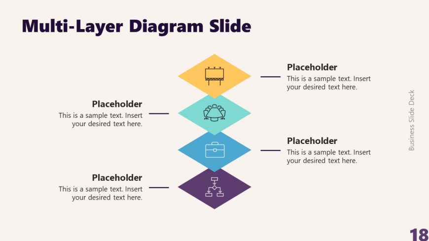 Infographic Multi-Layer Vertical Diagram Layout