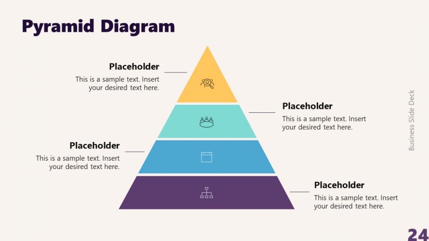 Editable Pyramid Presentation Diagram - Business PPT Template