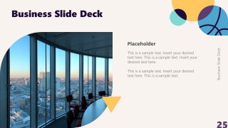 PPT Busines Slide with Image Placeholder