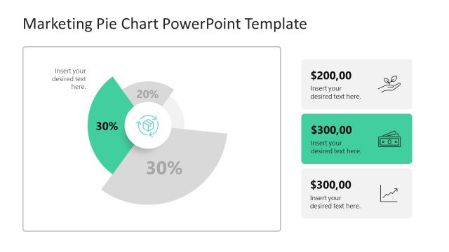 PPT Pie Chart Slide – Marketing PowerPoint Template
