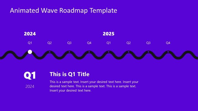 Animated Wave Roadmap Template