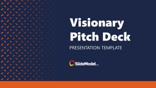 Editable Cover Slide - Visionary Pitch Deck PPT Template