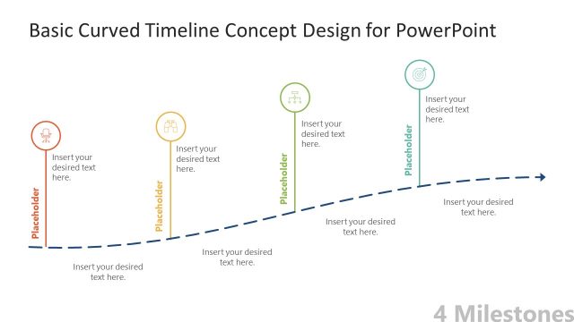4-Milestone Simple Timeline Diagram