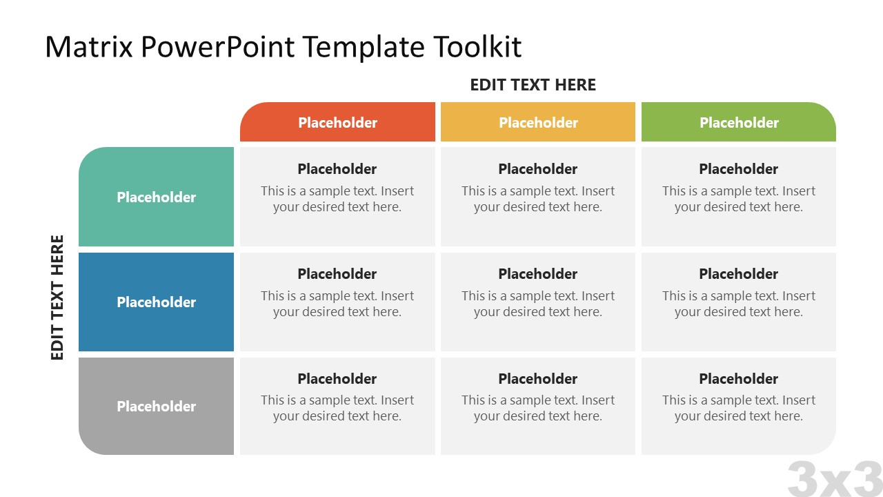 Matrix PowerPoint Template Toolkit Google Slides
