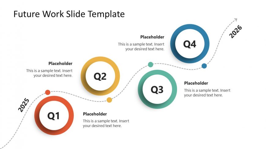 Future Work Slide Template Roadmap Diagram for Presentations