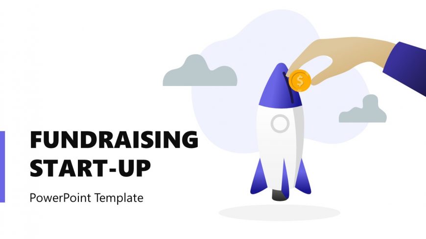 Editable Rocket Slide for Fundraising Startup Presentation