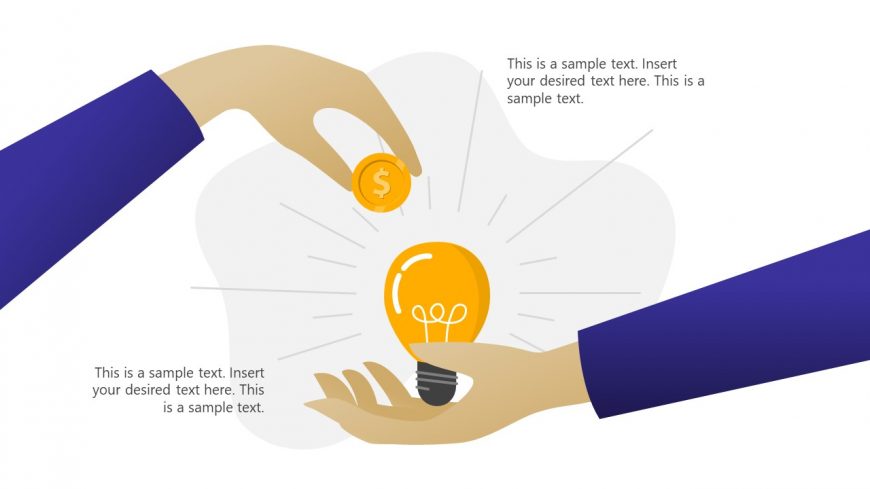 Bulb Infographic for Fundraising Concept