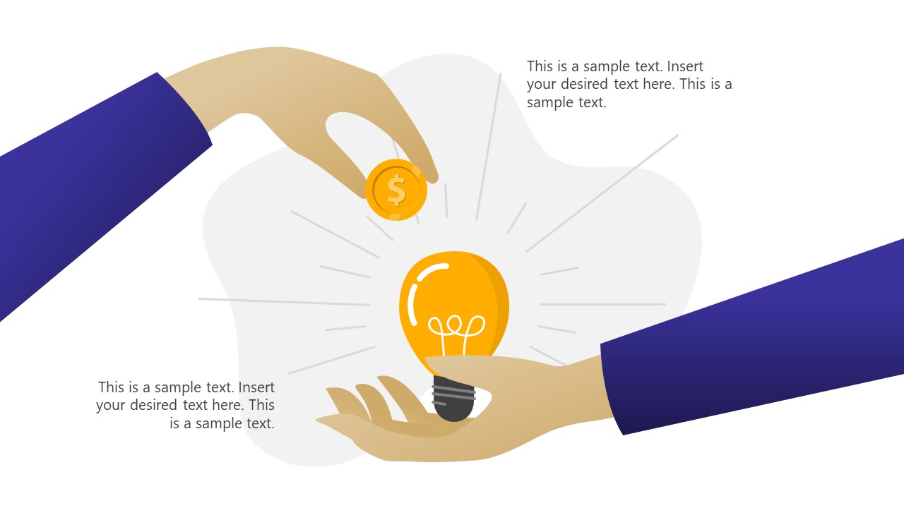 Bulb Infographic for Fundraising Concept