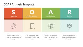 SOAR Analysis Table Slide with Icons - SlideModel