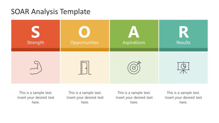 SOAR Analysis Table Slide with Icons - SlideModel