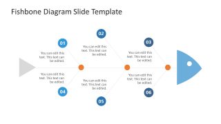 Simple Fishbone Diagram Template for PPT