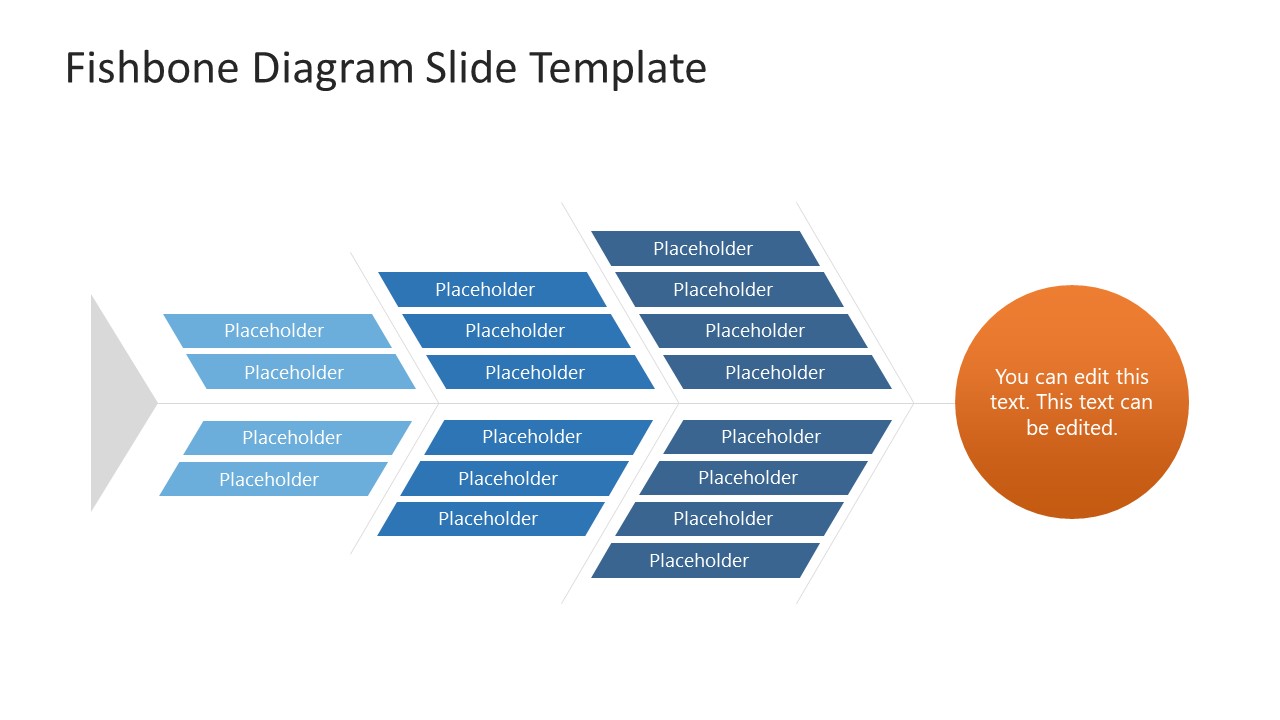 Slide Template with Fishbone Diagram 