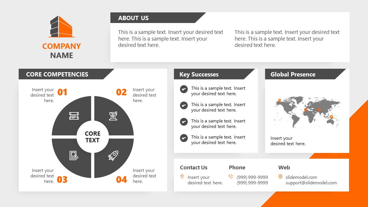 One Pager Company Capability PowerPoint Template