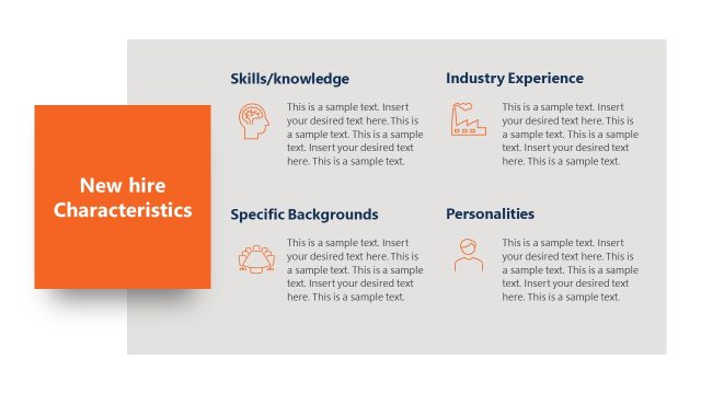 New Hire Characteristics Infographic Slide Design