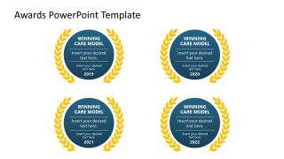 PPT Presentation Slide with Award Labels