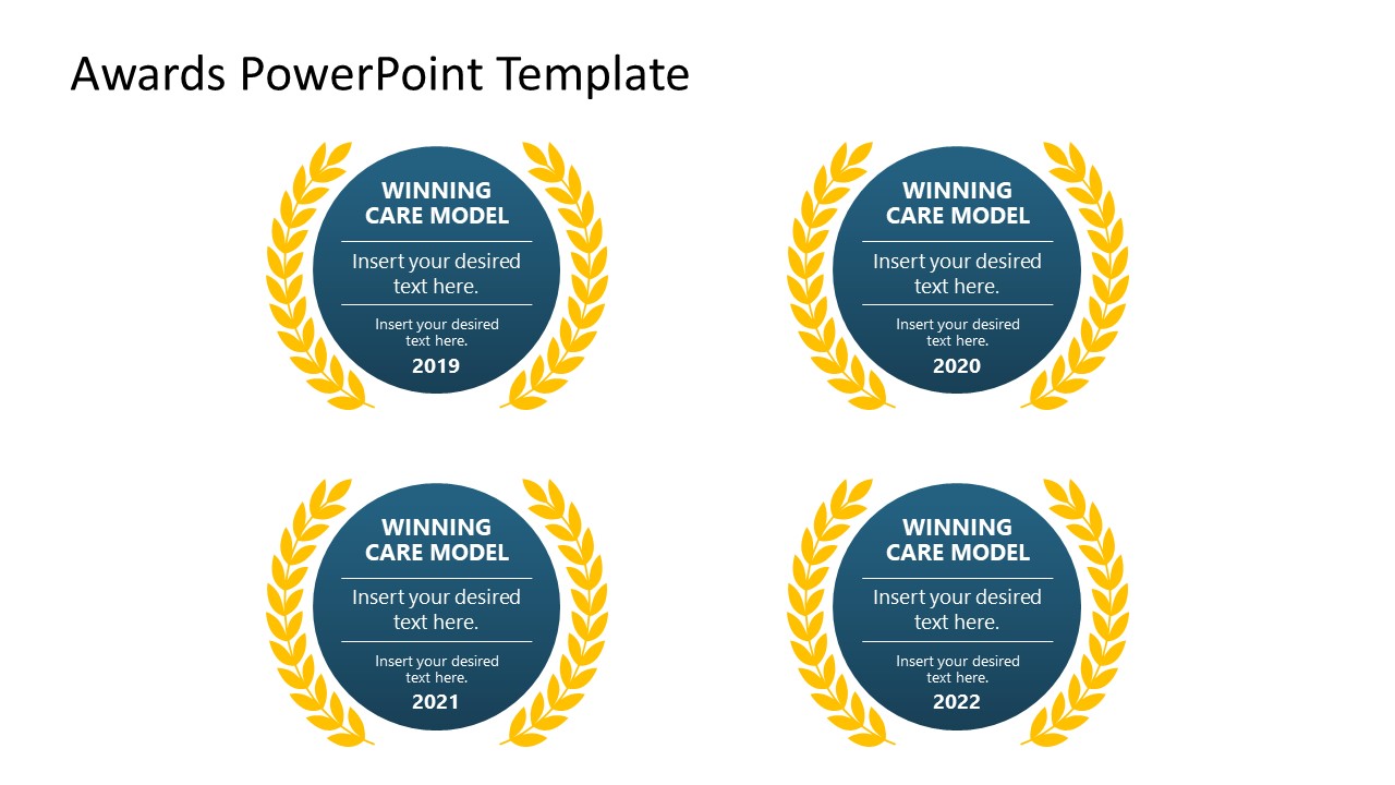 PPT Presentation Slide with Award Labels