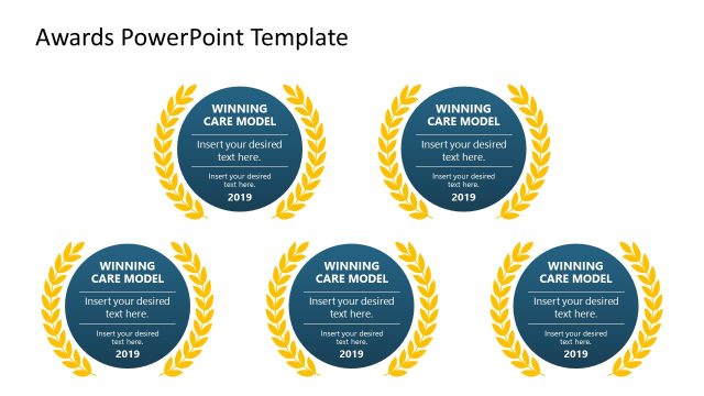 PowerPoint Editable Award Labels Slide