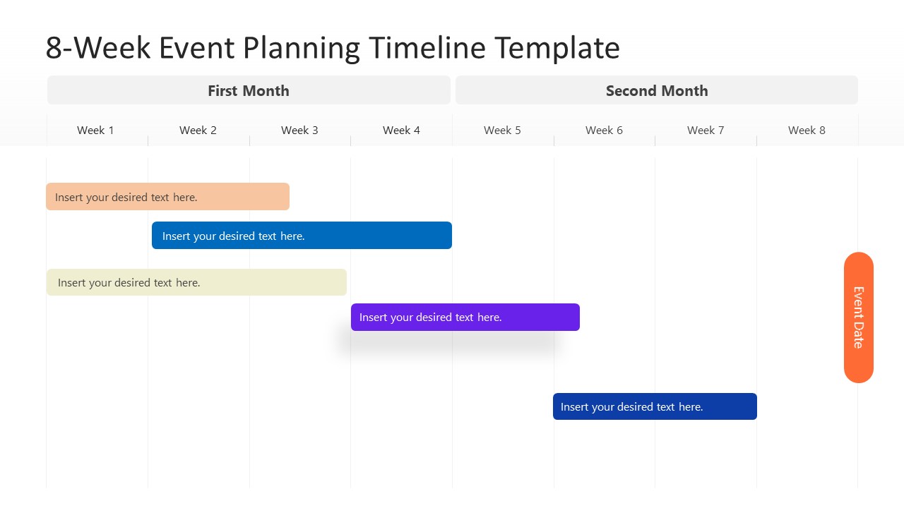 8-Week Event Planning Timeline Template For PowerPoint