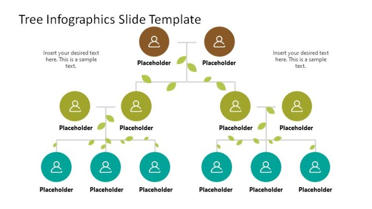 Vertical Flow Chart for Presentation with Leaf Illustrations - SlideModel