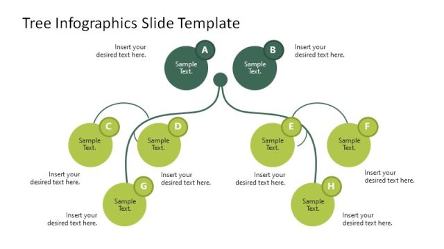 Circular Infographic Flow Chart in Green Color Scheme