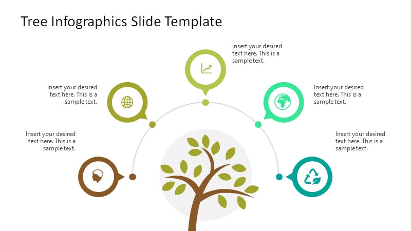 Editable Semi-Circle Diagram with Icons - Presentation Template