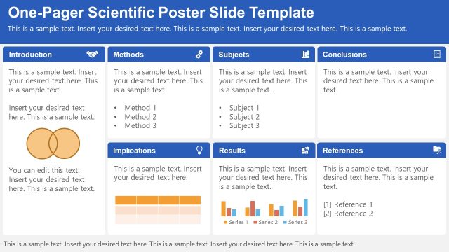 One-pager Scientific Poster Template for PowerPoint