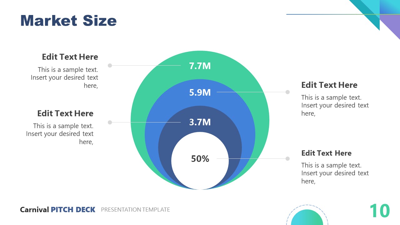 Carnival Pitch Deck PowerPoint Template & Google Slides