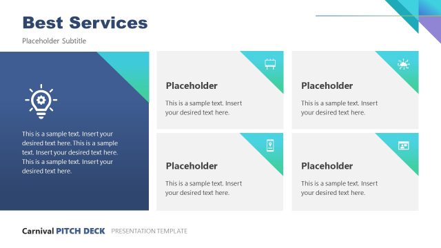 Best Services Slide with Blocks