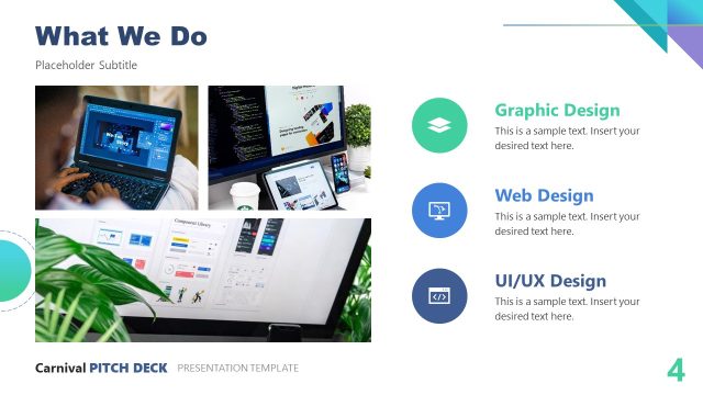 What We Do Slide with Relevant Images