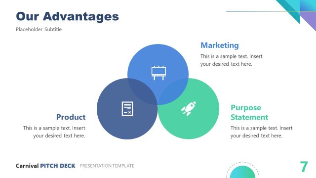 Our Advantages Slide – Carnival Pitch Deck Template