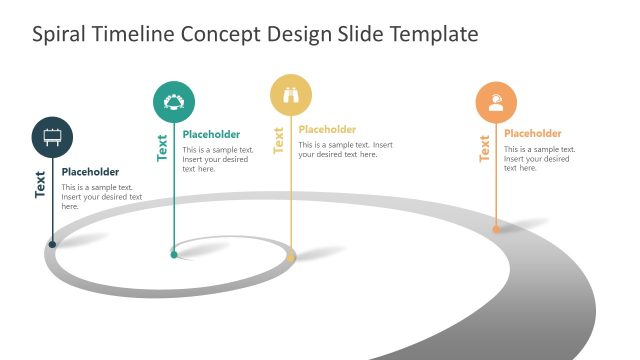 Spiral Timeline Concept Design Template for PowerPoint