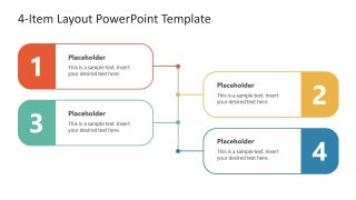 Editable 4-Item Slide Template for PowerPoint