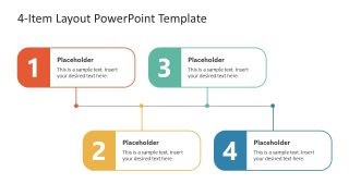 4-Item Concept Diagram for PowerPoint