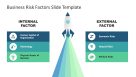 Business Risk Factors Modern Slide Design with Rocket Illustration ...