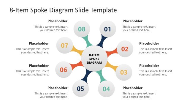 PowerPoint Circular Spoke Diagram Template