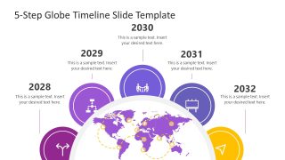 PPT Template Slide - Globe Infographic Diagram