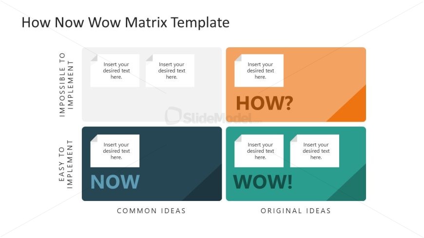 PowerPoint Matrix Chart - How Now Wow