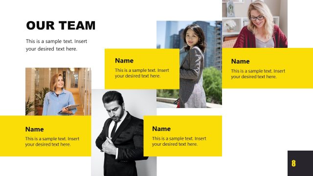 Our Team Presentation Slide – Job Search PPT Template