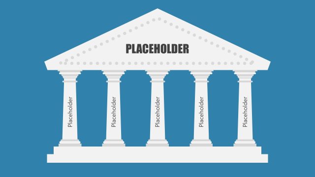 5-Step Pillar Diagram PowerPoint Template
