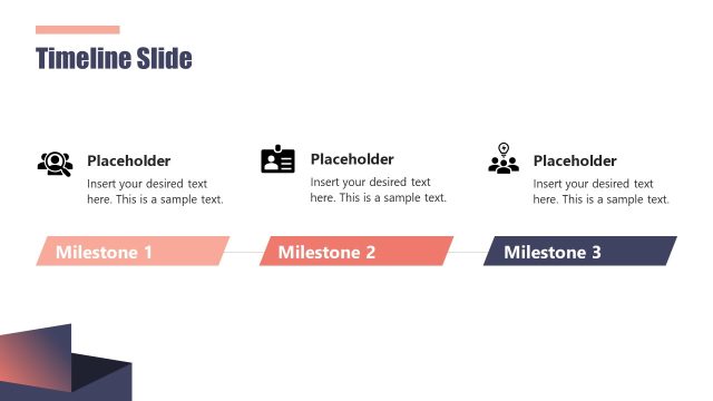 Horizontal Timeline Slide PowerPoint Template