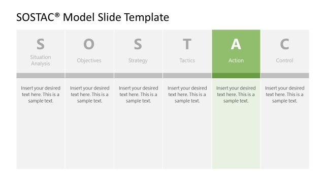 Action Slide Template with Icons – Editable PPT Presentation Template
