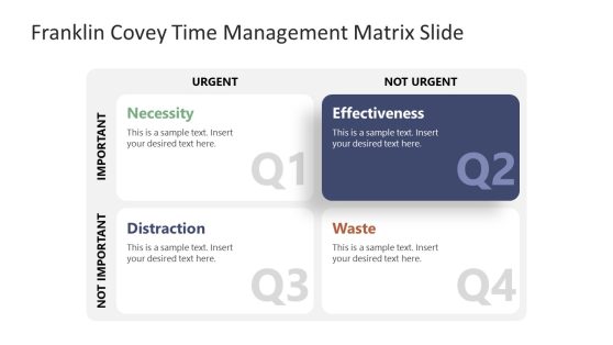 Franklin Covey Time Management PowerPoint Template