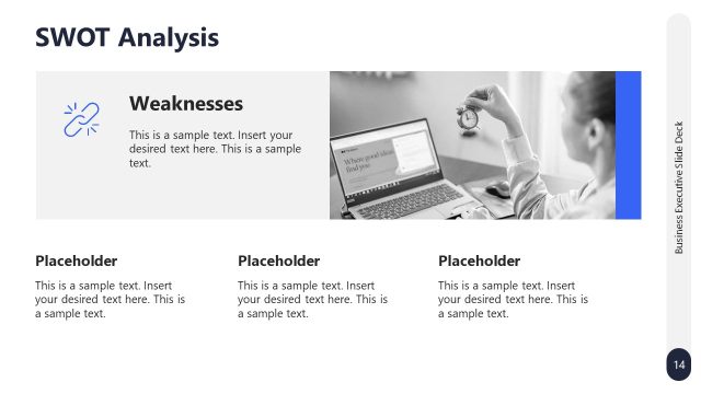 Weaknesses Discussion – SWOT Analysis Template