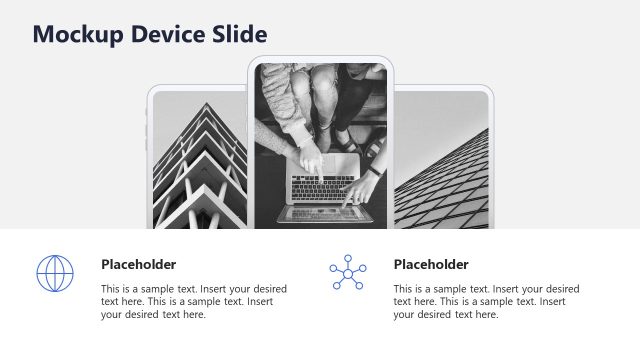 Mockup Device Slide with Placeholder Text