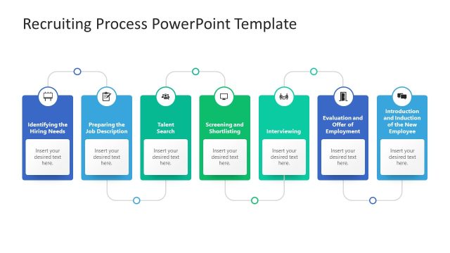 PowerPoint Recruitment Flow Chart Slide Template