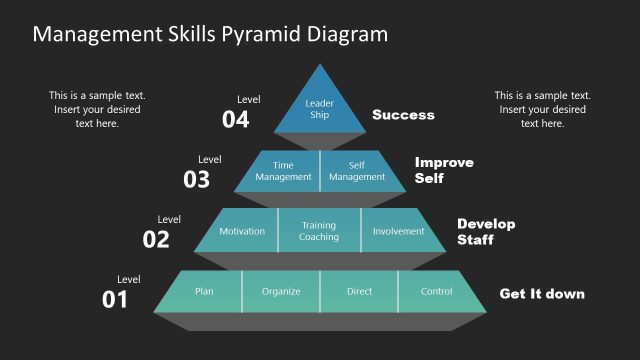 Management Levels Pyramid Diagram for PowerPoint